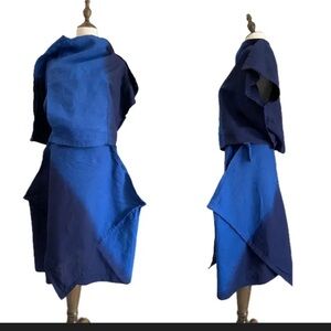 Issey Miyake Blue Women's Skirt